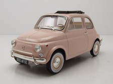 Fiat 500 L 1968 Rose Avec Emballage D'Origine Modèle Réduit 1:18 Norev