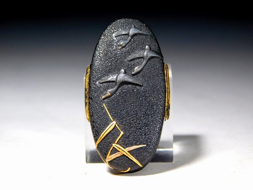 Flying wildgeese kashira - wildgeese,
