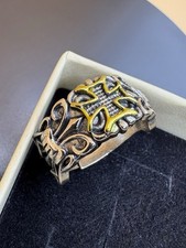 Chevalière / Bague Médiévale Avec Fleur De Lys  Adaptable