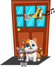 Sonnette de porte pour chats