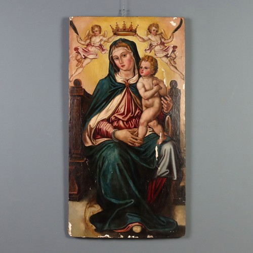 Tableau ancien vièrge marie - tableau,