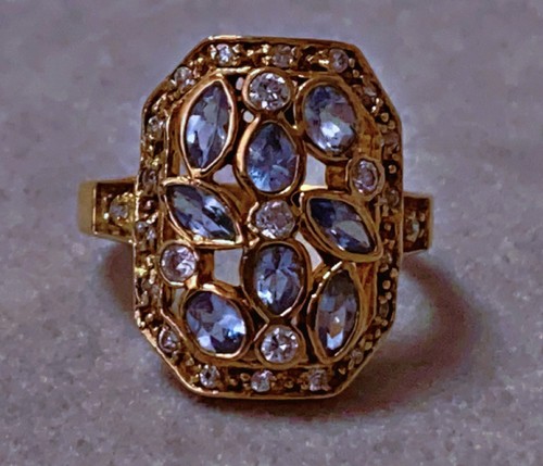 Ancienne bague vermeil argent