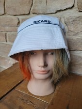 BOB CHAPEAU PUBLICITAIRE BOISSON ALCOOL RICARD RÉVERSIBLE BLANC 