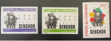 Comores 2007 / 2011 Mi. 3086 - 3089 Leopold Sedar Senghor 1906 Senegal 3 val.