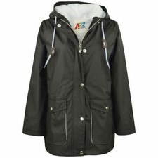 PU Imperméable Noir Veste