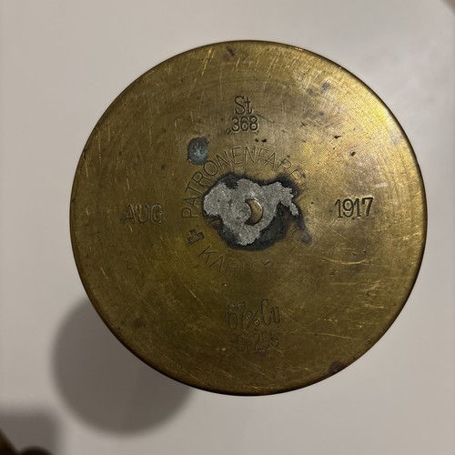 Douille artillerie laiton 1917