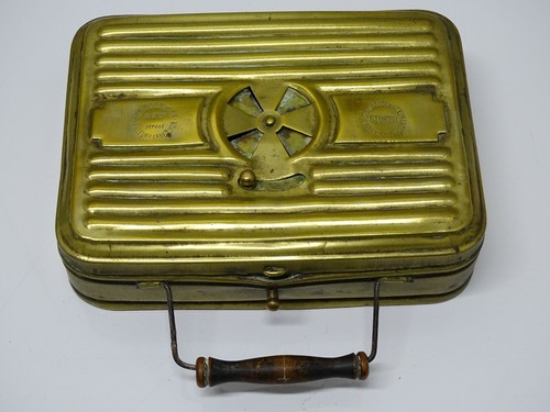 Ancienne chaufferette laiton - chaufferette,