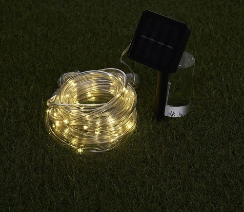 Guirlande solaire tube - 60, leds