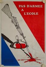 Affiche PAS D'ARMEE A L'ECOLE