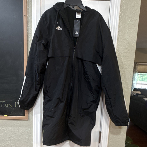 Adidas unisex black hooded zip - unisex,
