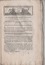 Bulletin des Lois - Ecole