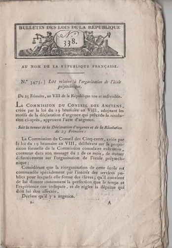 Bulletin des lois ecole - lois,