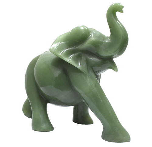 Aventurine éléphant statue - aventurine,
