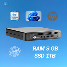 PC DE BUREAU HP 600 G1 MINI INTEL I5 RAM 8 Go SSD 1TB WIN 11 PRO RECONDITIONNÉ