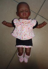 vêtements pour poupon corolle reborn nenuco  30 cm NEUF pull jupe chaussures