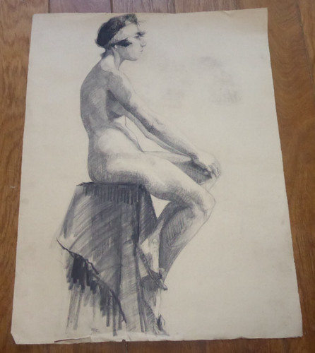 Etude académie femme - femme, nue