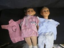 Anciennes poupées Clodrey - Nicolas & Pimprenelle - 47cm - Bonne Nuit Les Petits