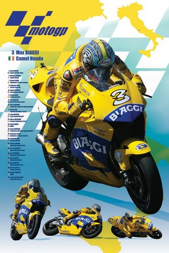 Moto biaggi affiche - gp,