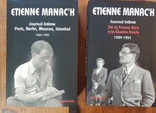 Lot complet Journal intime 1 & 2 Etienne Manac'h 1926 - 1951 Bretagne guerre