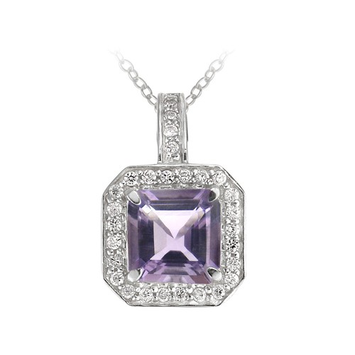 925 argent 5ct améthyste - 4.5ct,