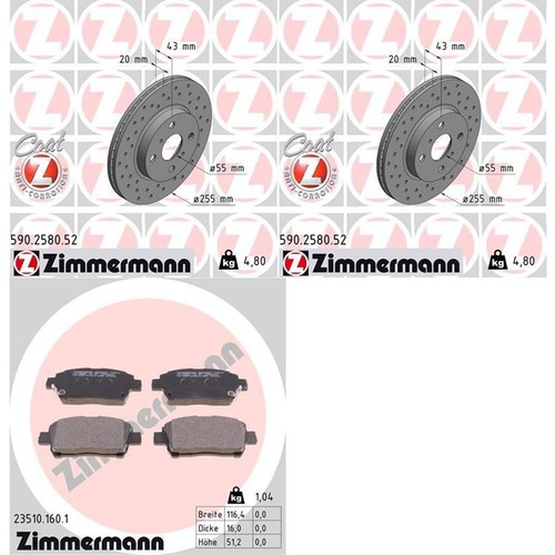 Disques frein zimmermann - de,
