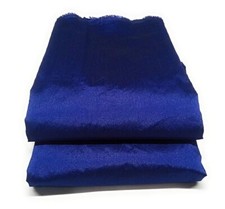 Tissu soie indien 42"W tunique couture haut bleu matière couture tissu uni