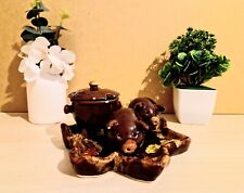 Compartiment Vallauris avec Pot à Moutarde, Salière, Poivrière et Petit Plat