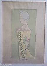 Leonetto CAPPIELLO Nos Actrices Cécile SOREL Revue Blanche Gravure Pochoir 1899