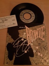 david Bowie autograph vinyl 7'