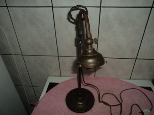Ancienne lampe bureau col - ,