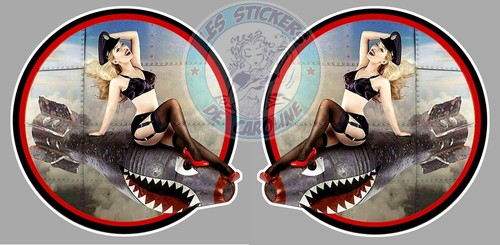 Sticker pinup bomb nose - sticker,