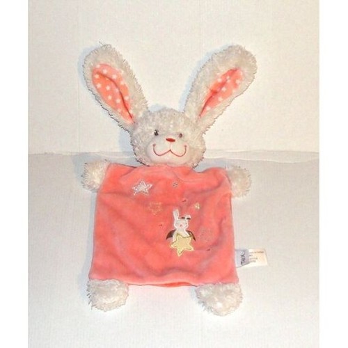 Doudou lapin beige rose - doudou,
