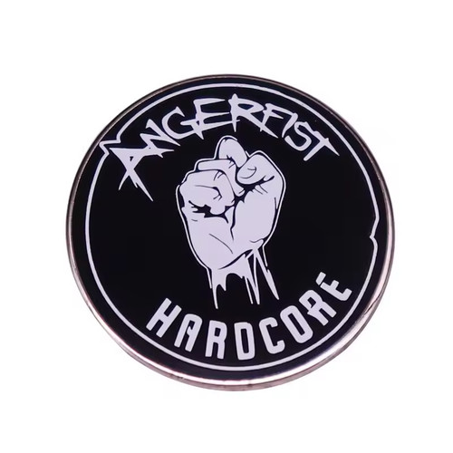 Angerfist enamel pin hardcore - angerfist,