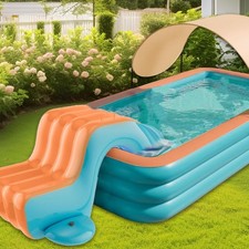 Toboggan aquatique gonflable pour piscine, jardin, aire de jeux, jeu