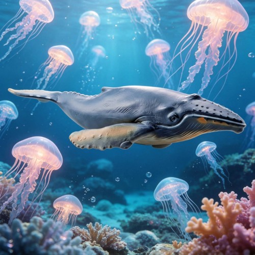 Modèle baleine bosse - modèle,