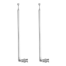 2pcs Antenne Portative Télescopique BNC 7 Sections 100cm pour Scanner Radio C...