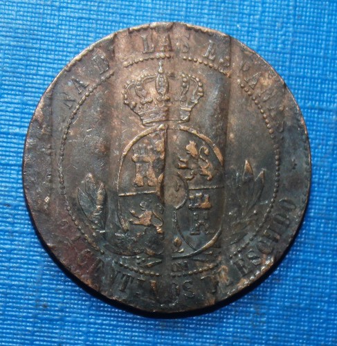 Rare 2 centimos isabel - :,