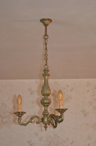 Ancienne lustre bronze - ancienne, en