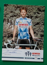 CYCLISME carte cycliste LUIGI FURLAN  équipe GEWISS BIANCHI 1988 signée