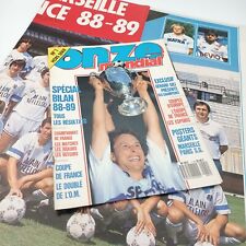 ONZE MONDIAL 88-89 HORS SERIE 1 Poster géant équipe OM MARSEILLE et PSG