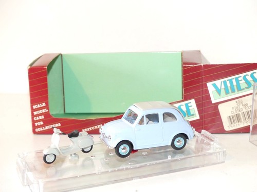 Fiat 500 closed roof bleu - bleu, avec