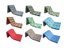 Matelas lit futon pliable pliant 195x65x10 cm chauffeuse 1 place Oeko-Tex