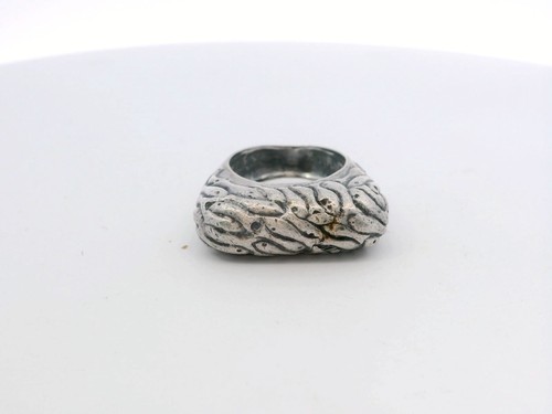 Bague rectangulaire émaillée - rectangulaire,