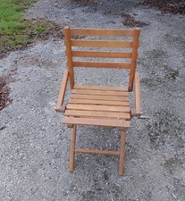 Ancienne Chaise En Bois Pliante Pour Enfant