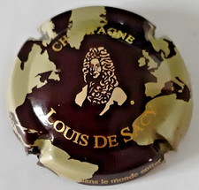Capsule de champagne Louis De Sacy Fond crème et marron N°9