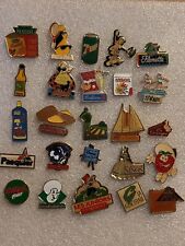Lot 25 X Pin’s Divers Alimentaire Pub Publicité Pasquier Buitoni Orangina …