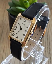 ? Montre  Vintage Homme LANCEL Modèle Tank   Plaqué Or Swiss Made
