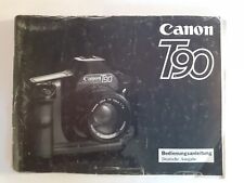 CANON – BENUTZERHANDBUCH "CANON T90“ auf Deutsch