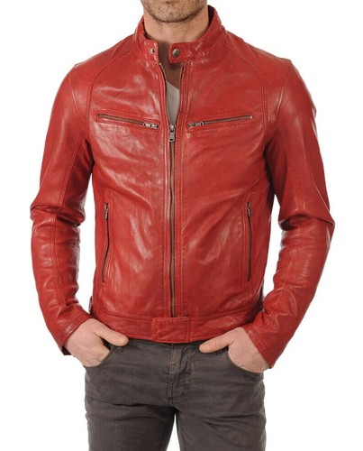 Veste cuir agneau - veste, en