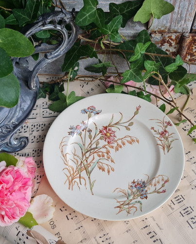 Ancienne assiette plate - assiette, terre